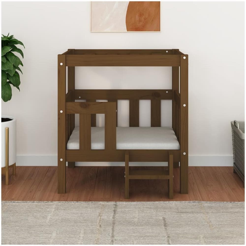 Cuccia per Cani Miele 65,5x43x70 cm in Legno Massello di Pino - Foto 7