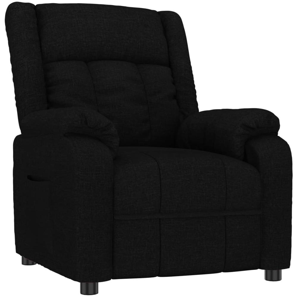 Poltrona Reclinabile In Tessuto Nero - Foto 2