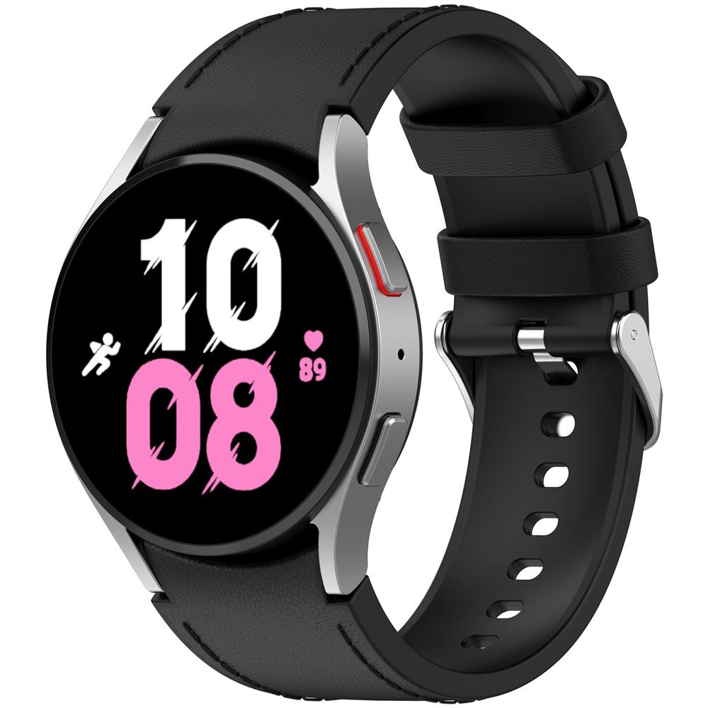 Cinturino Per Orologio Da Polso In Silicone Tinta Unita Per Samsung Galaxy Watch Black S - Foto 2