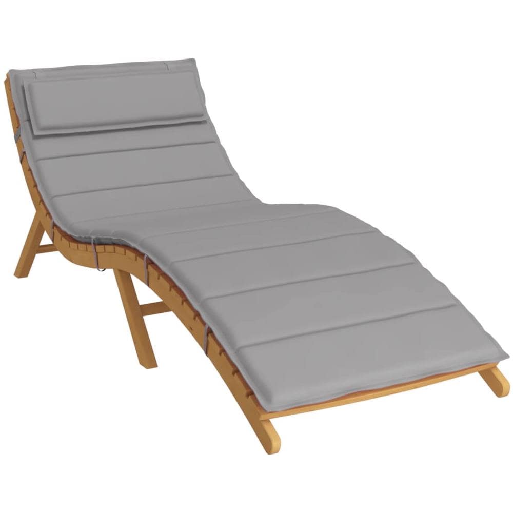 Cuscino Per Lettino Grigio 180x60x3 Cm In Tessuto Oxford - Foto 3