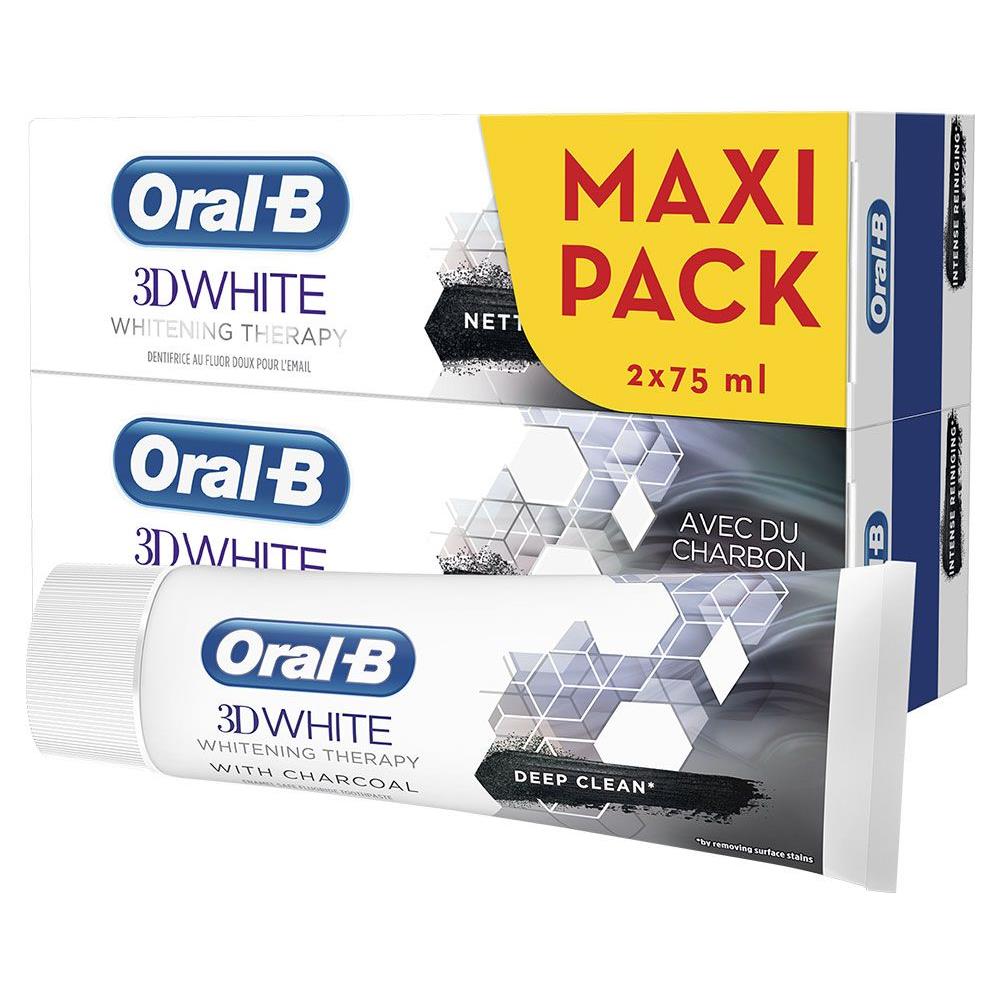 Terapia Sbiancante Nettoyage Intenso Dentifrice 2x75ml 3d Bianco Oral-b - Foto 1