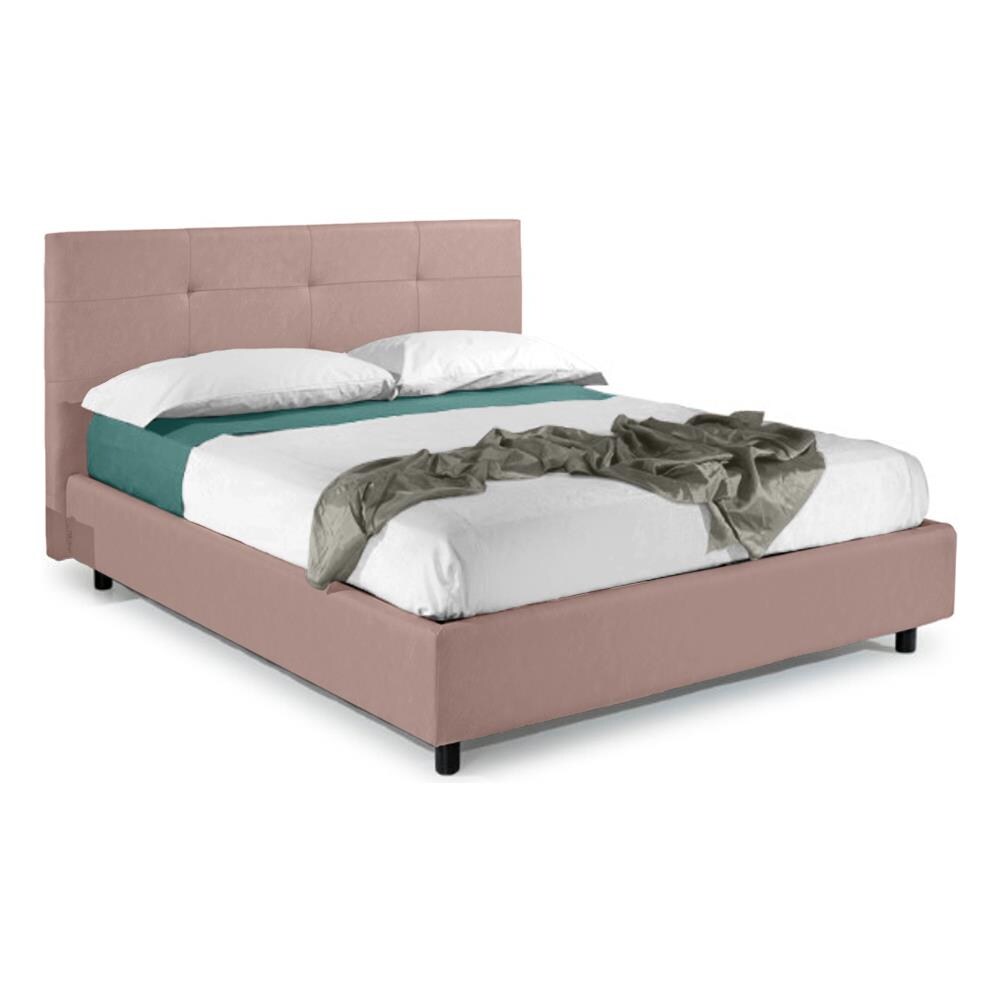 Letto Matrimoniale, Modello Saint Tropez, E Uno Tra I Modelli Piu Apprezzati Per Il Suo Rapporto Prezzo Qualita, Rete A Doghe 180x200 Cm, Compreso Box Contenitore, Rivestimento Giroletto Sfoderabile, Made In Italy - Foto 1