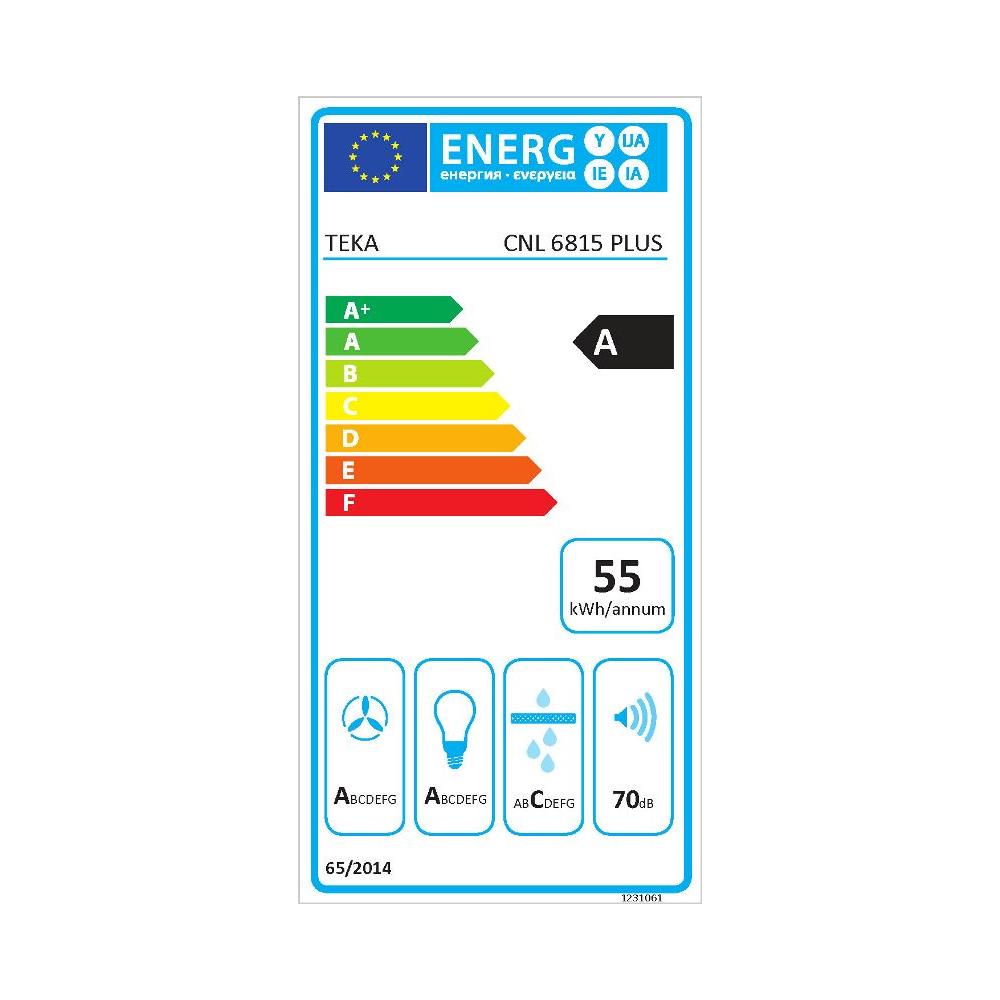 Cappa a Estraibile CNL6815PLUS Filtrante 60 cm Colore Acciaio Inox - Foto 2