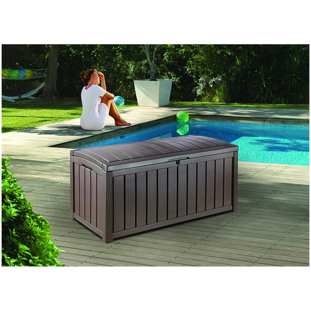 Baule Glenwood Marrone 390 Lt In Resina Cm 128x65x61 H - Foto 2