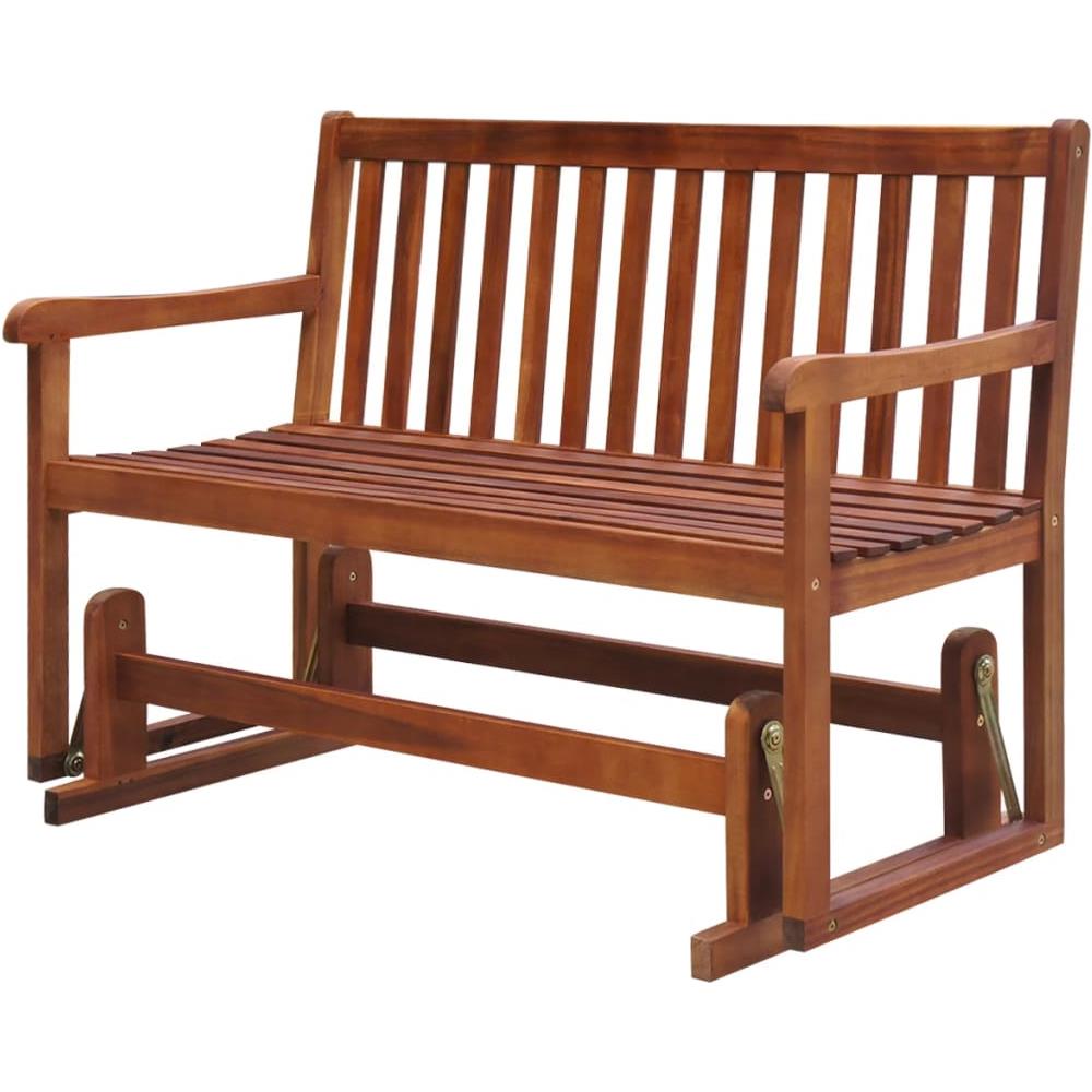 vidaXL Legno Massello di Acacia Panca da Giardino 120 cm Panchina per Esterni