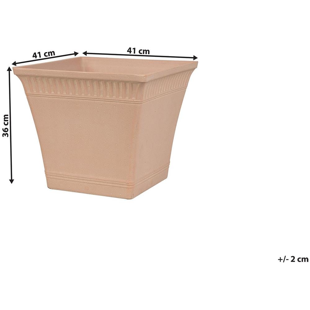 Vaso Di Fiori Rosso Chiaro 41 X 41 X 36 Cm Psatha - Foto 2