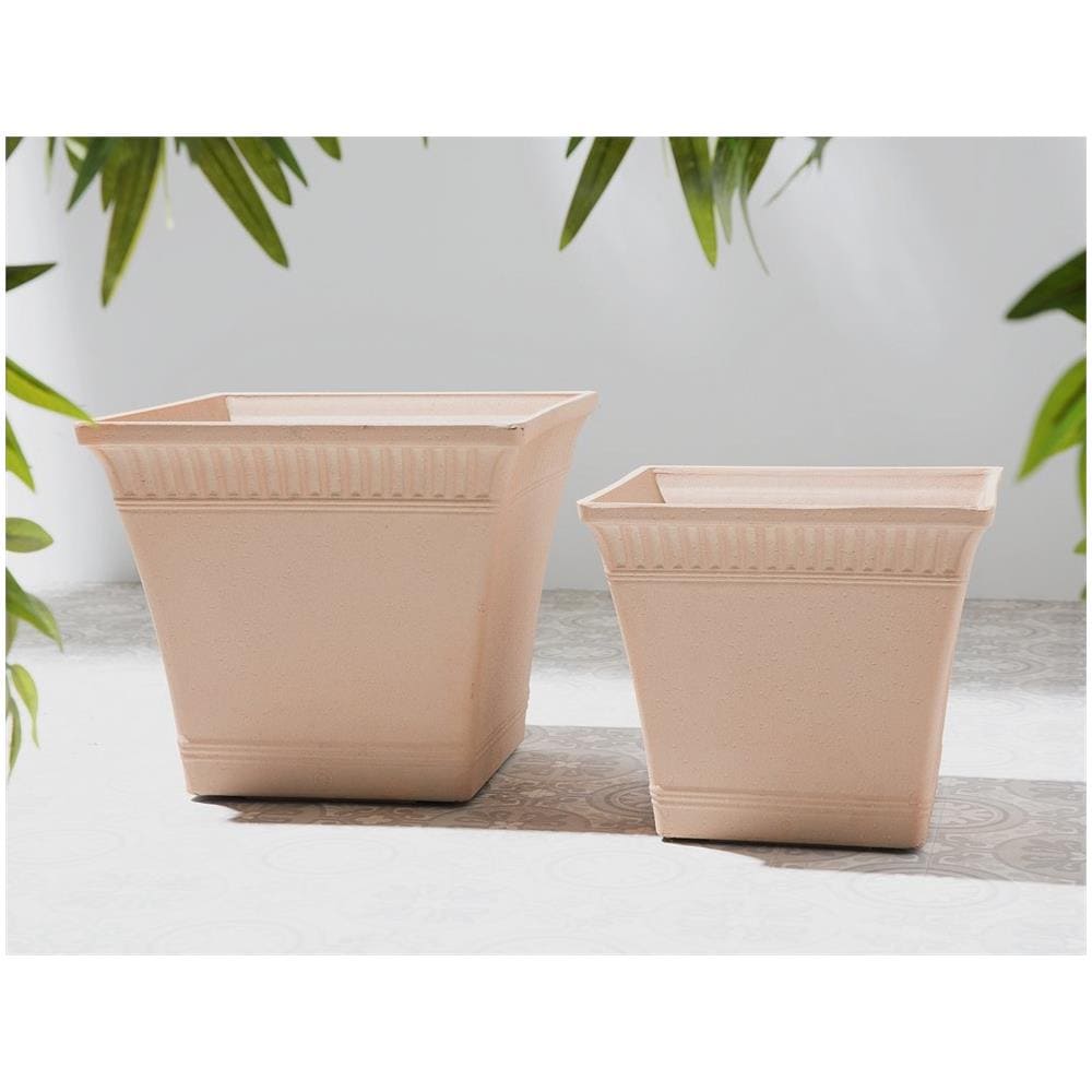 Vaso Di Fiori Rosso Chiaro 41 X 41 X 36 Cm Psatha - Foto 1