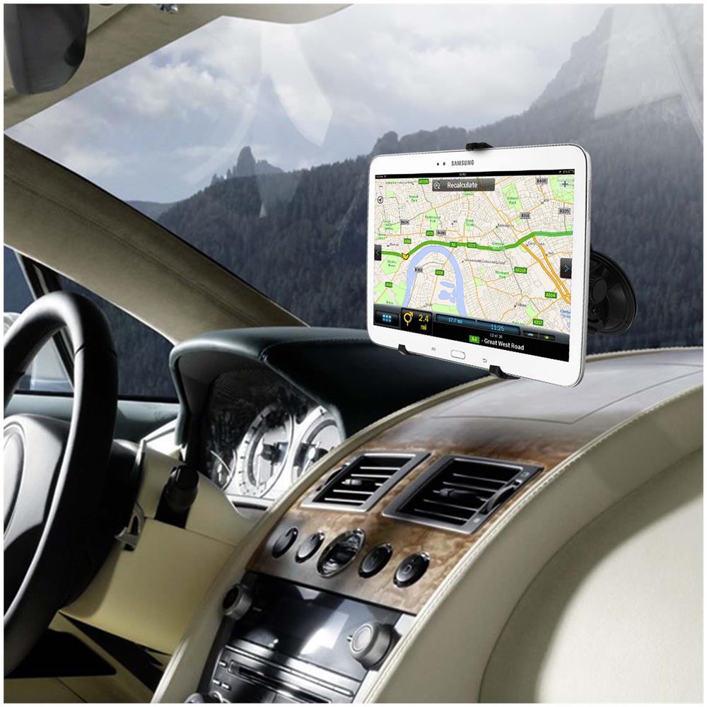 Supporto Per Tablet Da Auto Supporto A Ventosa / Poggiatesta Girevole 360° - Foto 2