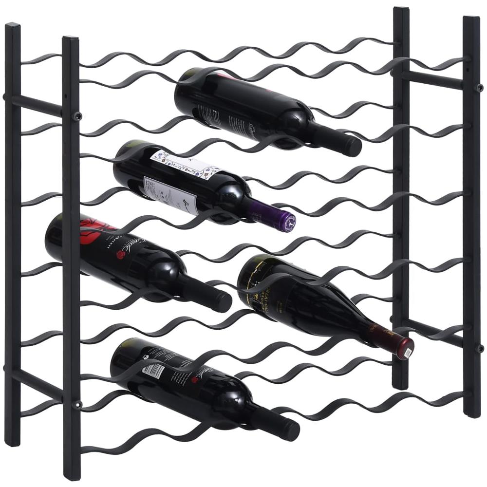 Portavini Da 36 Bottiglie Nero In Ferro - Foto 1