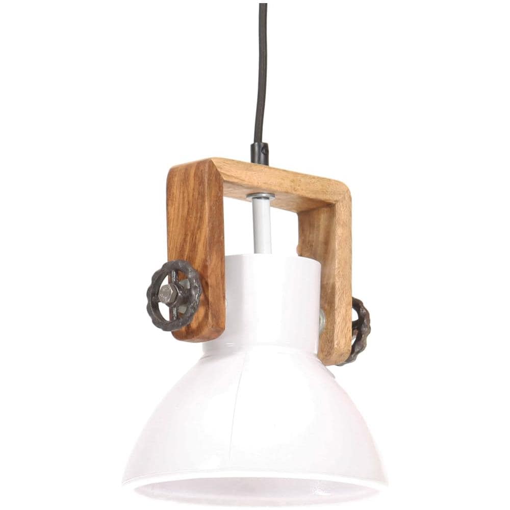 Lampada a Sospensione Industriale 25 W Bianca Rotonda 19 cm E27 - Foto 2