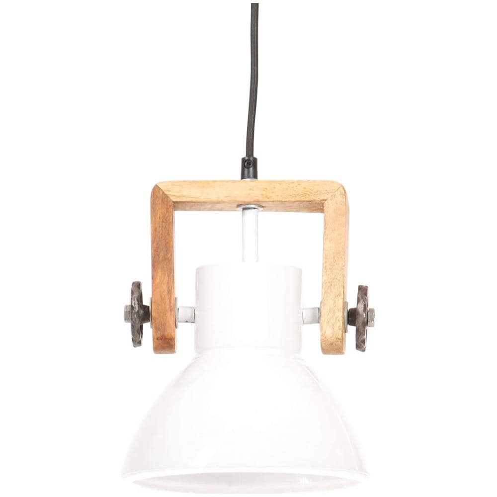 Lampada a Sospensione Industriale 25 W Bianca Rotonda 19 cm E27 - Foto 3