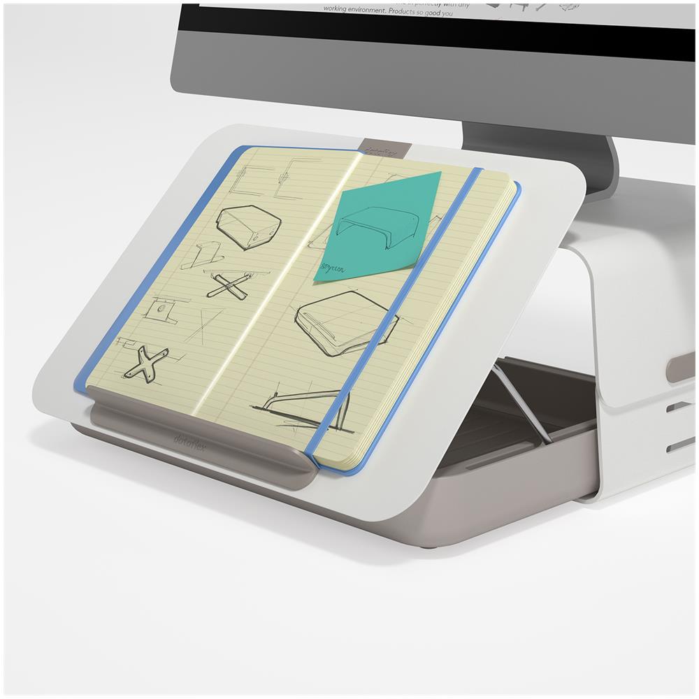 Addit Set Ergonomico per Scrivania Bento 220 Colore Bianco - Foto 2