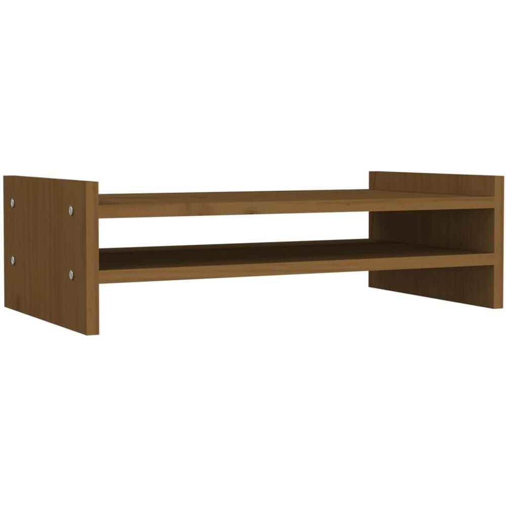 Supporto Per Monitor Miele 50x27x15 Cm Legno Massello Di Pino - Foto 2
