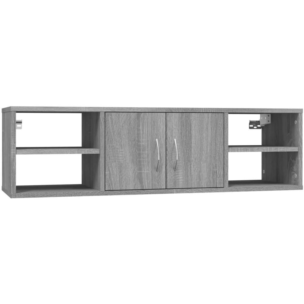 Mensola A Muro Grigio Sonoma 102x30x29 Cm Legno Multistrato - Foto 2