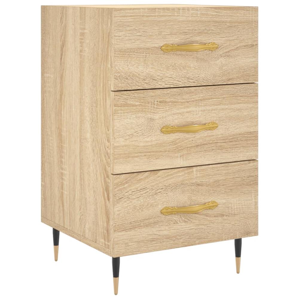 Comodino Rovere Sonoma 40x40x66 Cm In Legno Multistrato - Foto 2