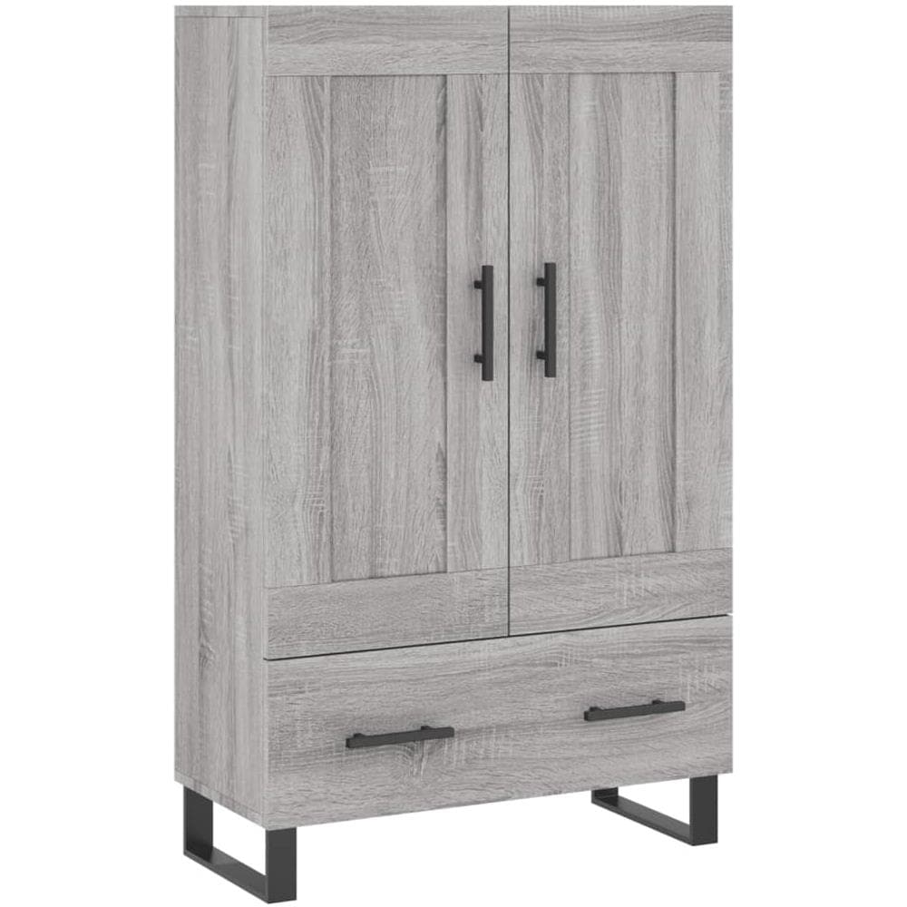 Credenza Grigio Sonoma 69,5x31x115 Cm In Legno Multistrato - Foto 2