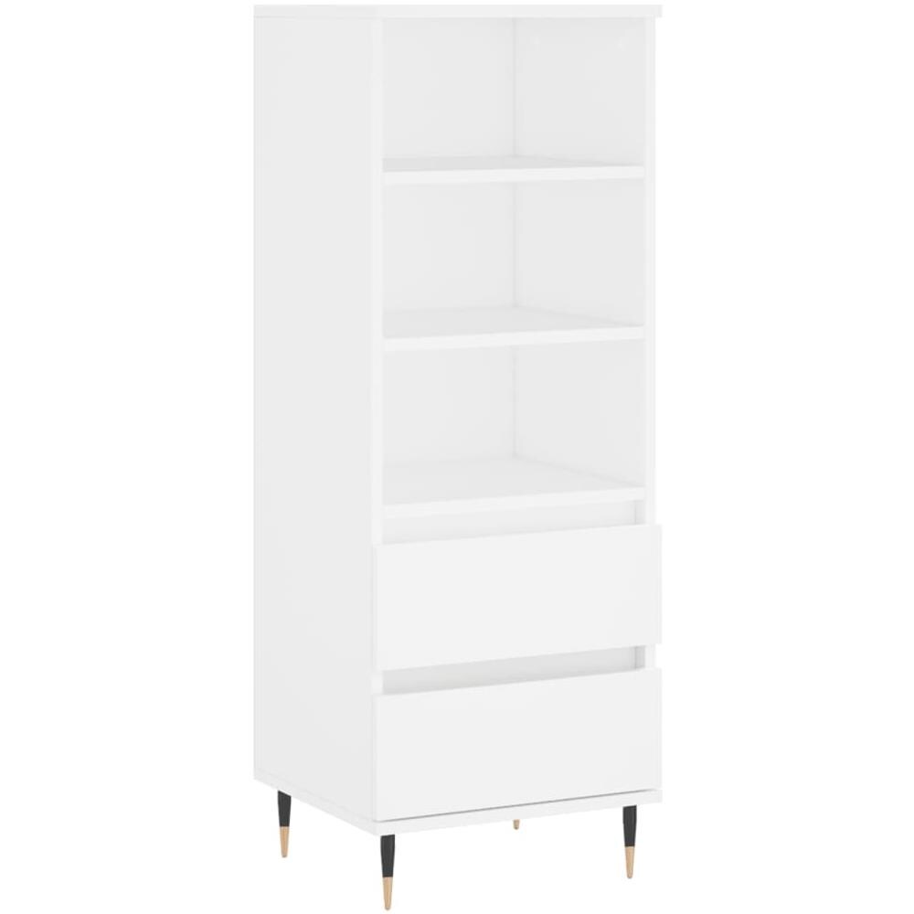 Credenza Bianco 40x36x110 Cm In Legno Multistrato - Foto 2