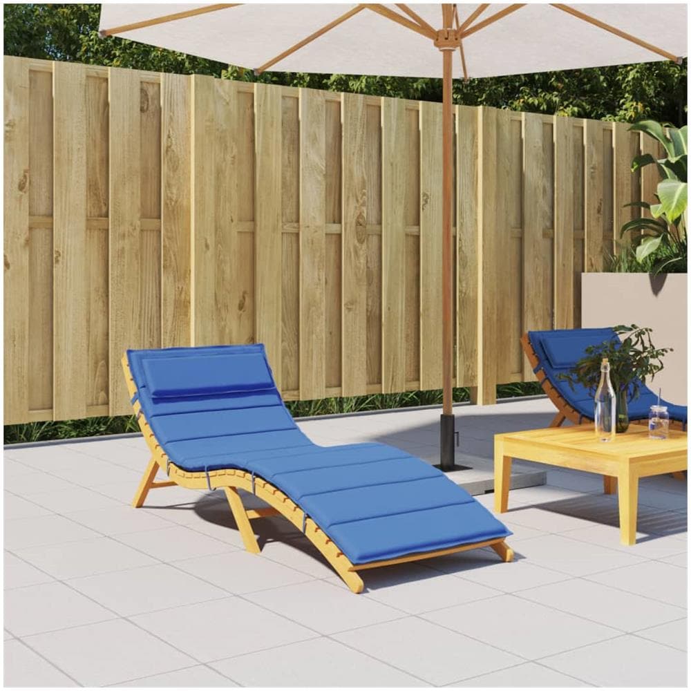 Cuscino Per Lettino Blu Reale 180x60x3 Cm In Tessuto Oxford - Foto 1