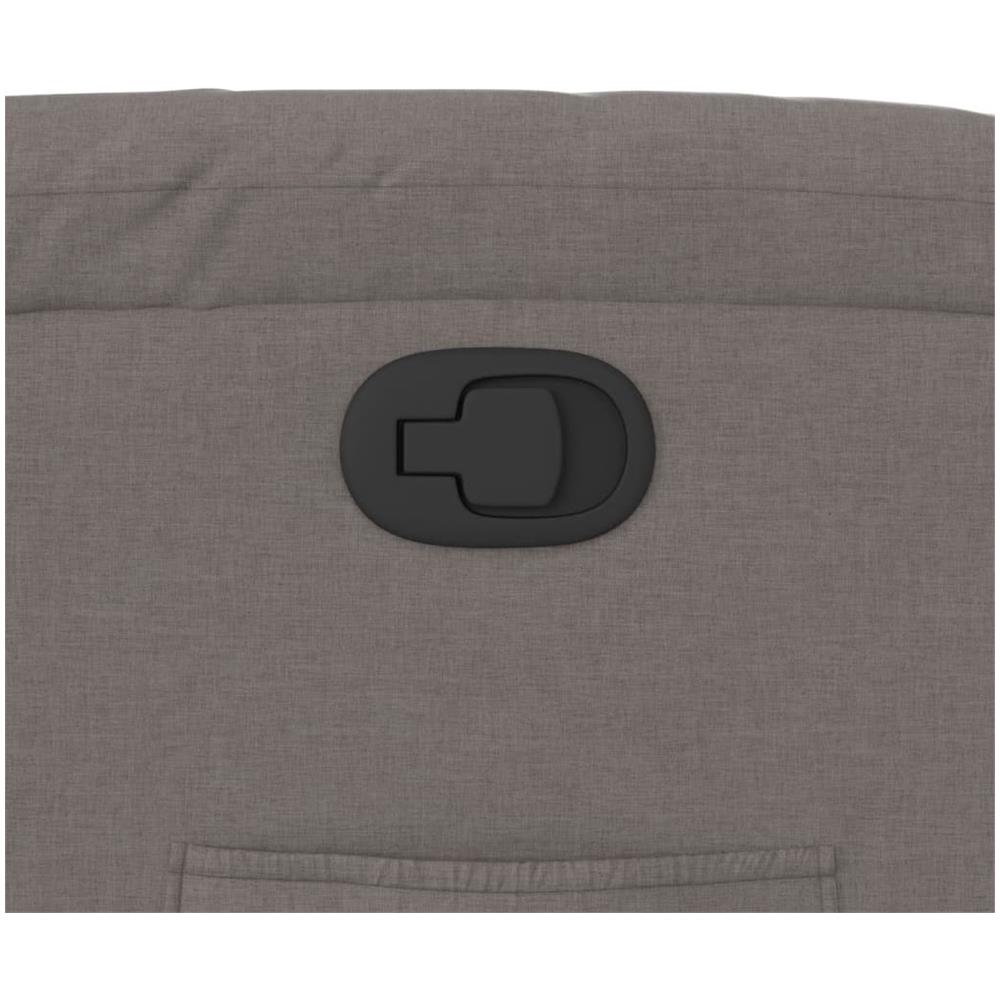 Poltrona Reclinabile In Tessuto Tortora - Foto 10