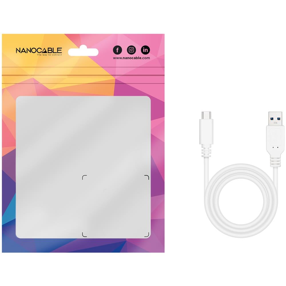 10.01.4000-W cavo USB 0,5 m USB 3.2 Gen 2 (3.1 Gen 2) USB C USB A Bianco - Foto 5