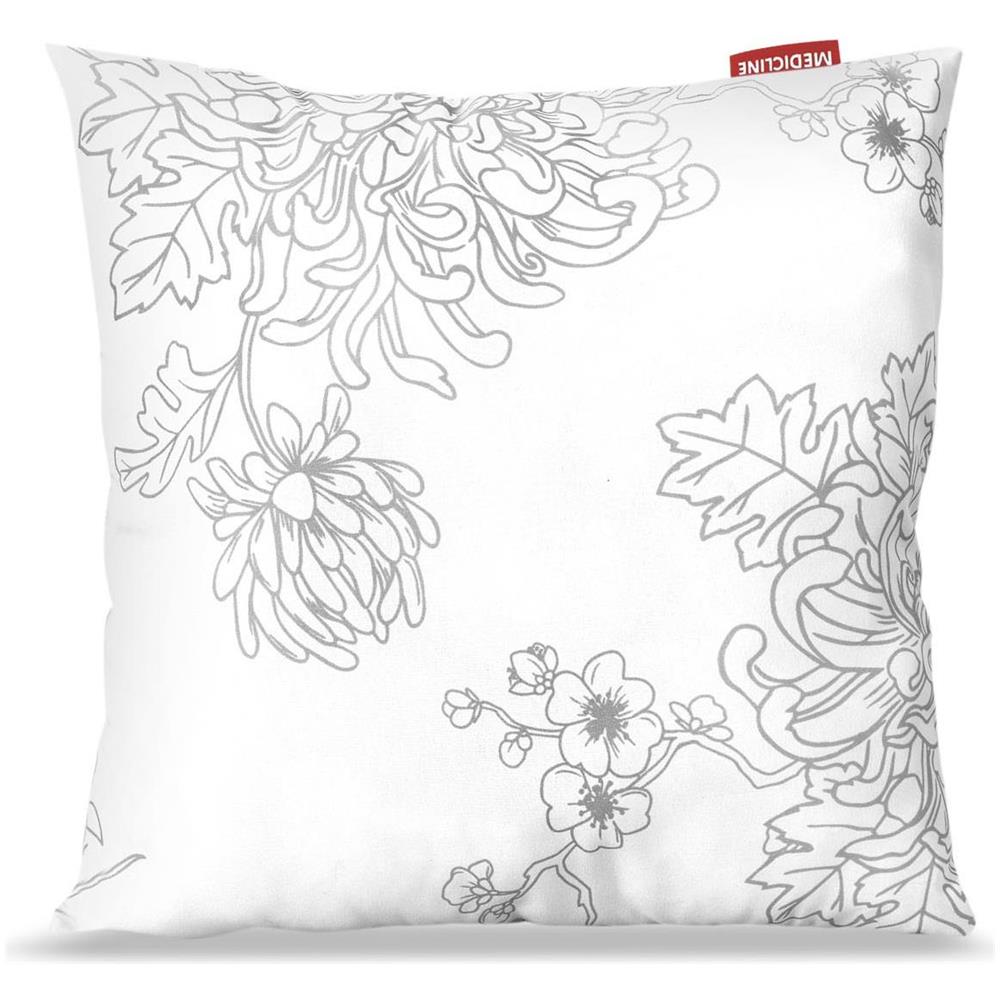 Cuscino in microfibra stampata AIO FACTORY 40x40 cm - Anallergico, Floreale - Foto 1