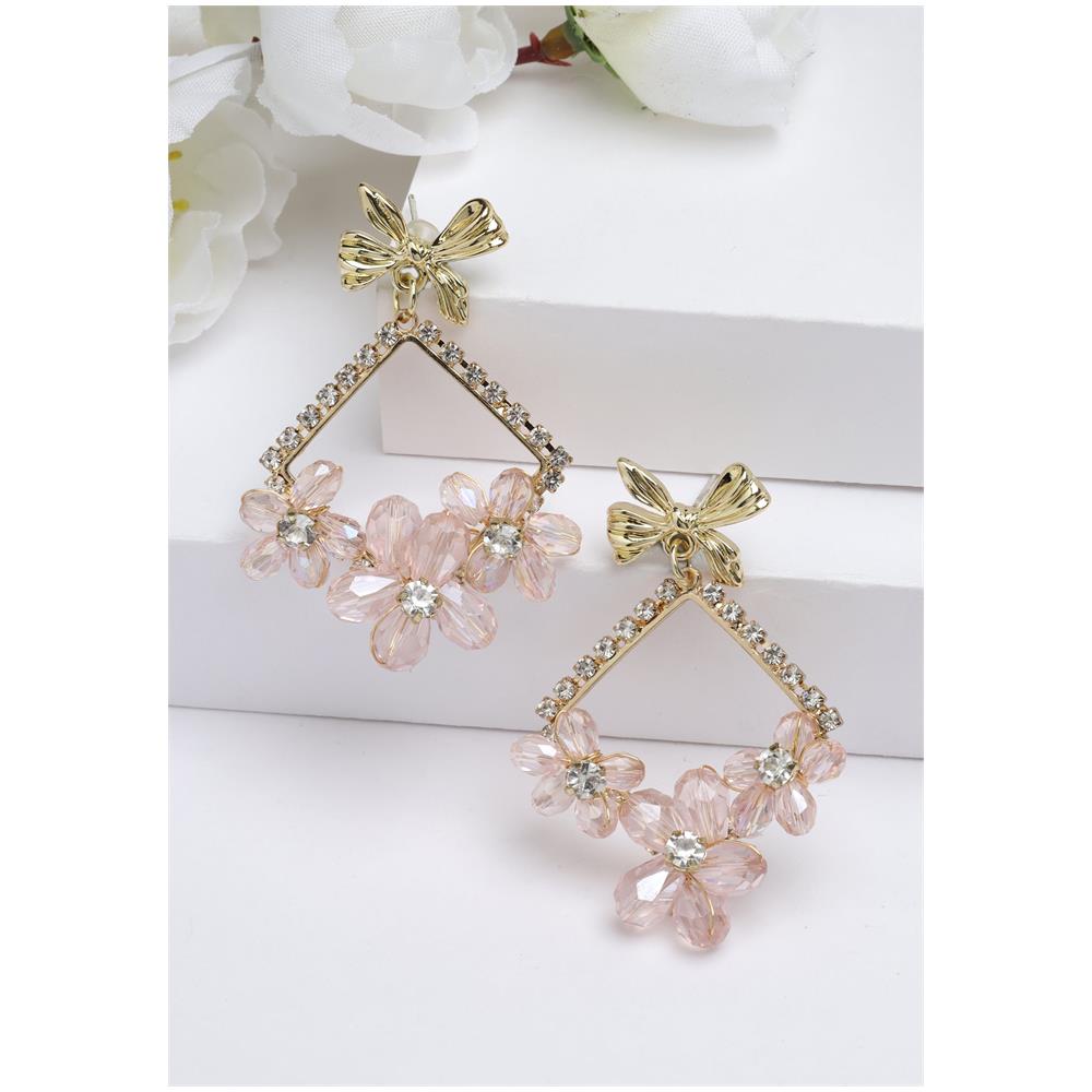 Orecchini Pendenti Floreali Geometrici - Foto 2