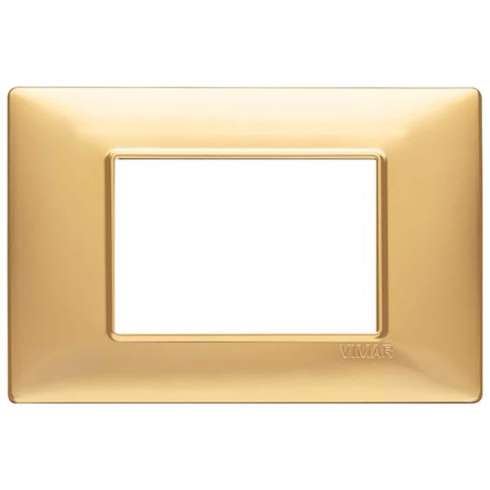 Placca 3 Moduli Oro Opaco Plana 14653.25 - Foto 8