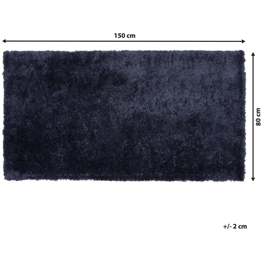 Tappeto Shaggy Blu Scuro 80 X 150 Cm Evren - Foto 2