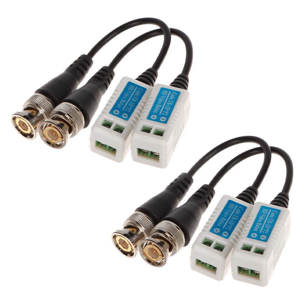4 Trasmettitori Bnc Video Balun 5mpx Ahd Cvi Tvi Cvbs Telecamera Videosorveglianza - Foto 1