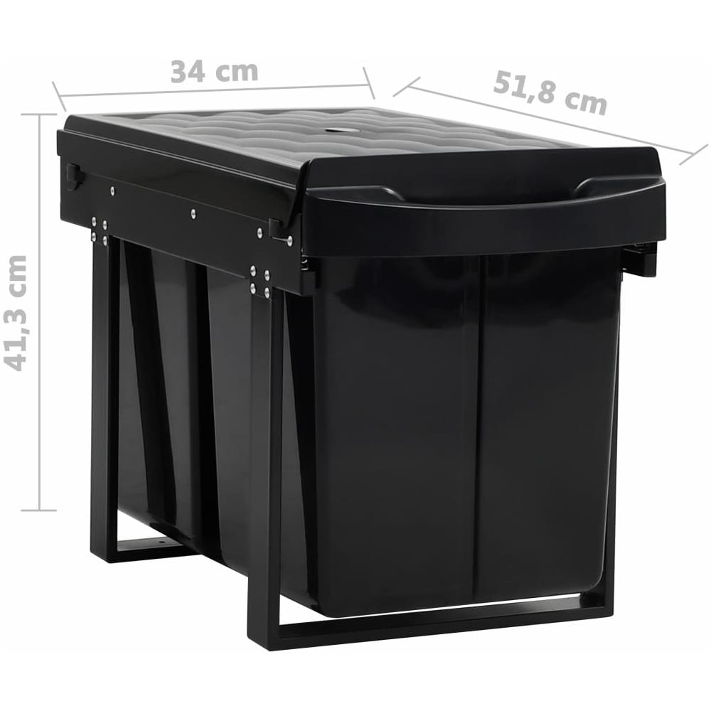 Cestino Estraibile per Mobile Cucina Chiusura Ammortizzata 48L - Foto 7