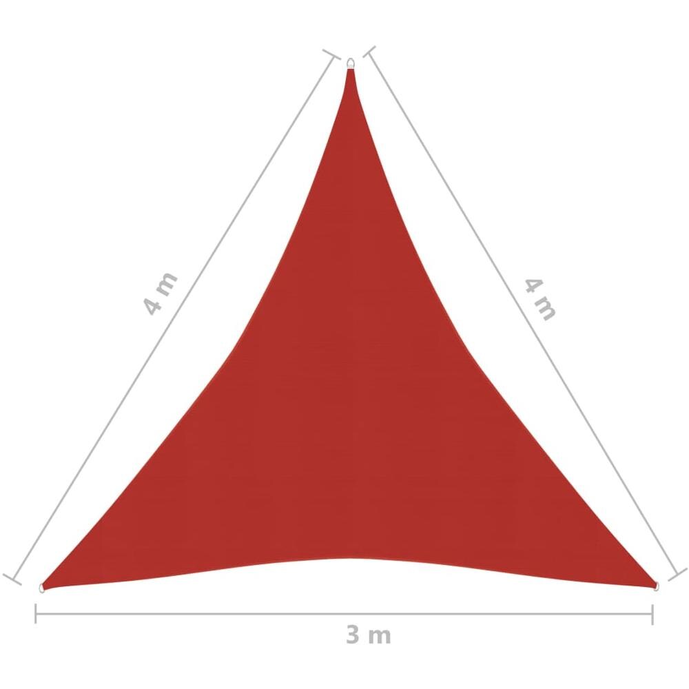 Vela Parasole 160 G / m Rossa 3x4x4 M In Hdpe - Foto 6