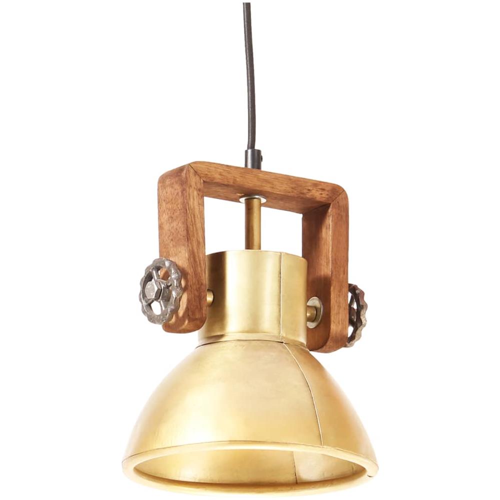 Lampada a Sospensione Industriale 25 W Ottone Rotonda 19 cm E27 - Foto 3