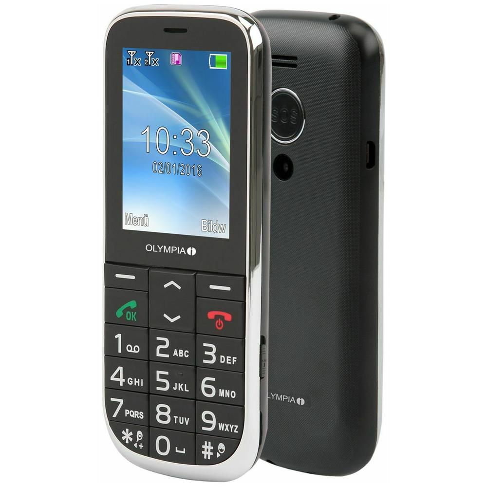 Joy II Senior Phone Dual Sim Display 2.4" Micro SD Bluetooth con Tasti Grandi + SOS Fotocamera Colore Nero Europa - Foto 4
