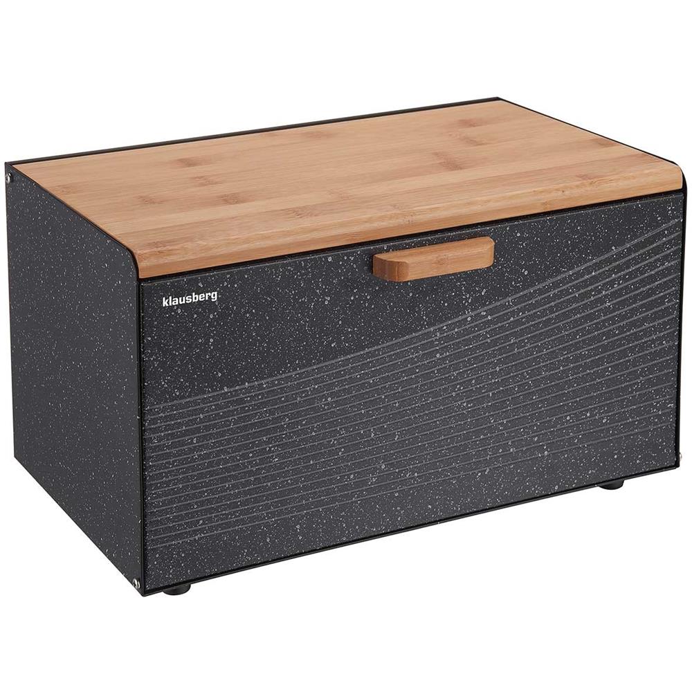 Kb-7464 Portapane In Acciaio E Legno Dal Design Moderno - Foto 1