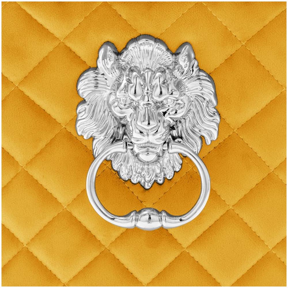 Sedie Da Pranzo 2 Pz Giallo In Velluto - Foto 2