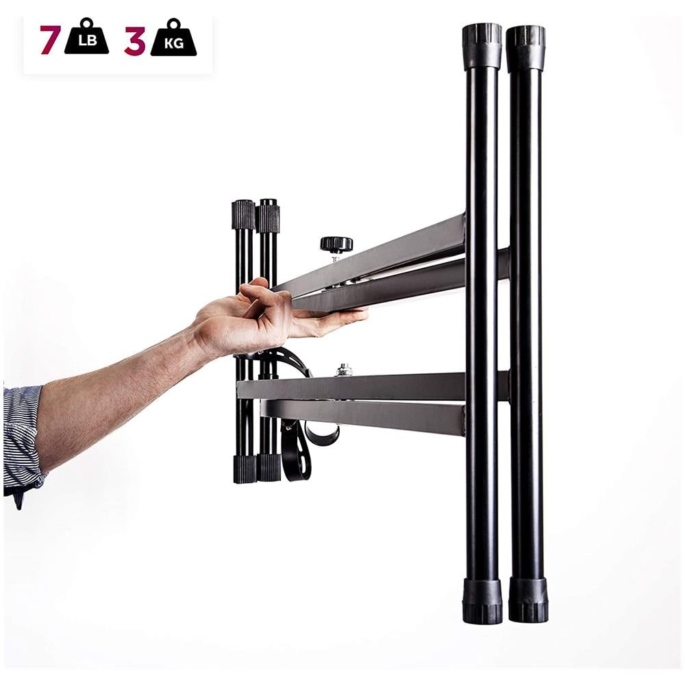 Ks2b Supporto Tastiera Musicale Con Cinghie Di Sicurezza - Altezza Regolabile E Meccanismo Di Apertura Veloce - Supporto A Doppio Rinforzo Per Tastiera - Peso Massimo 30 Kg - Foto 6