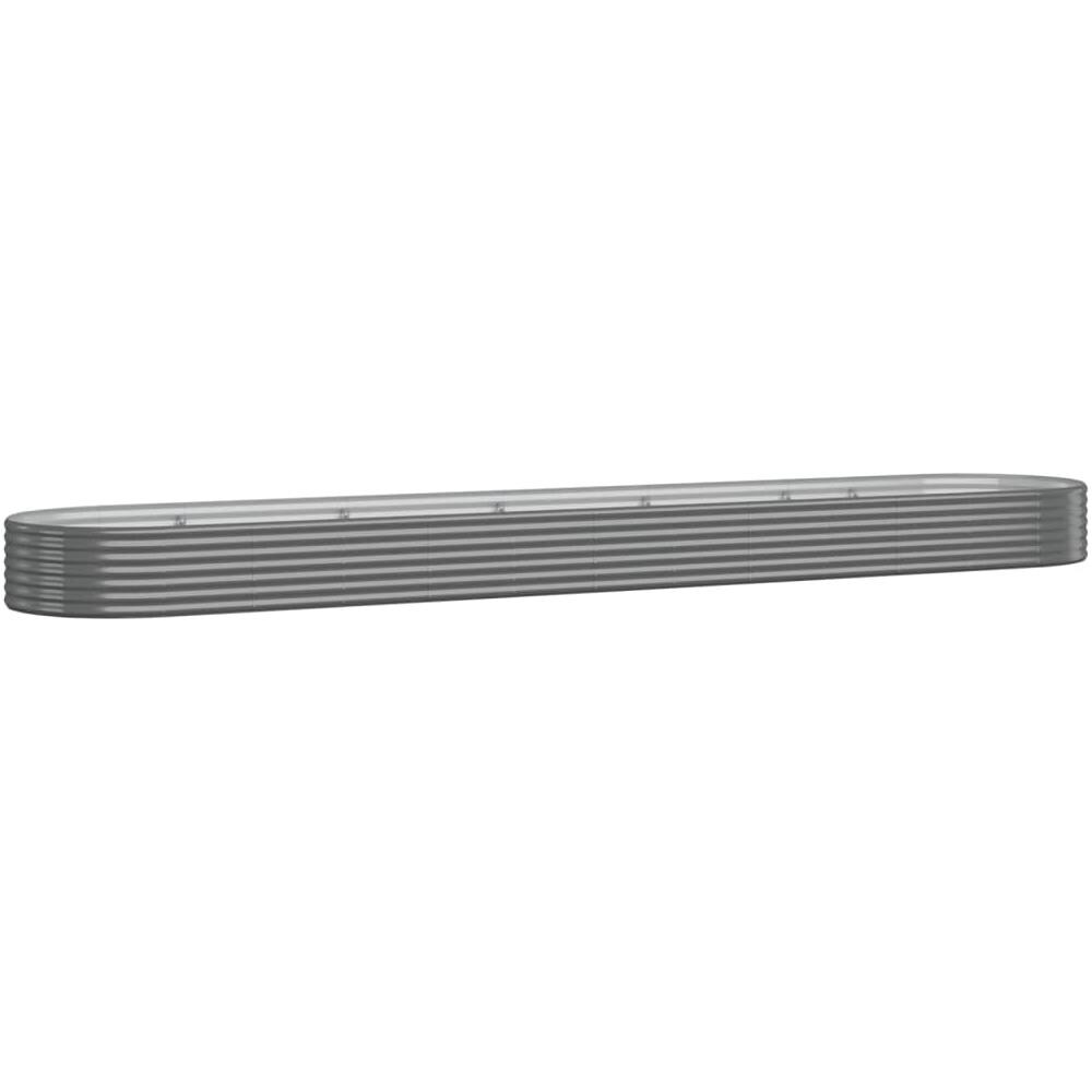 Letto Giardino Acciaio Verniciato a Polvere 507x100x36cm Grigio - Foto 1
