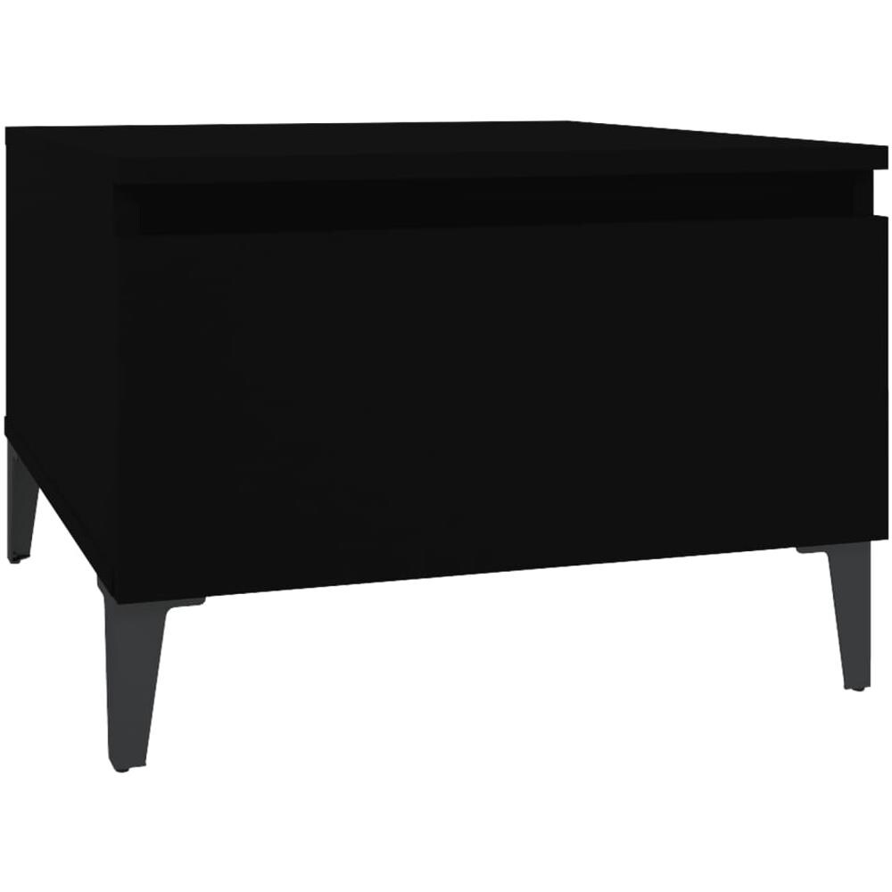 Tavolino Nero 50x46x35 Cm In Legno Multistrato - Foto 2