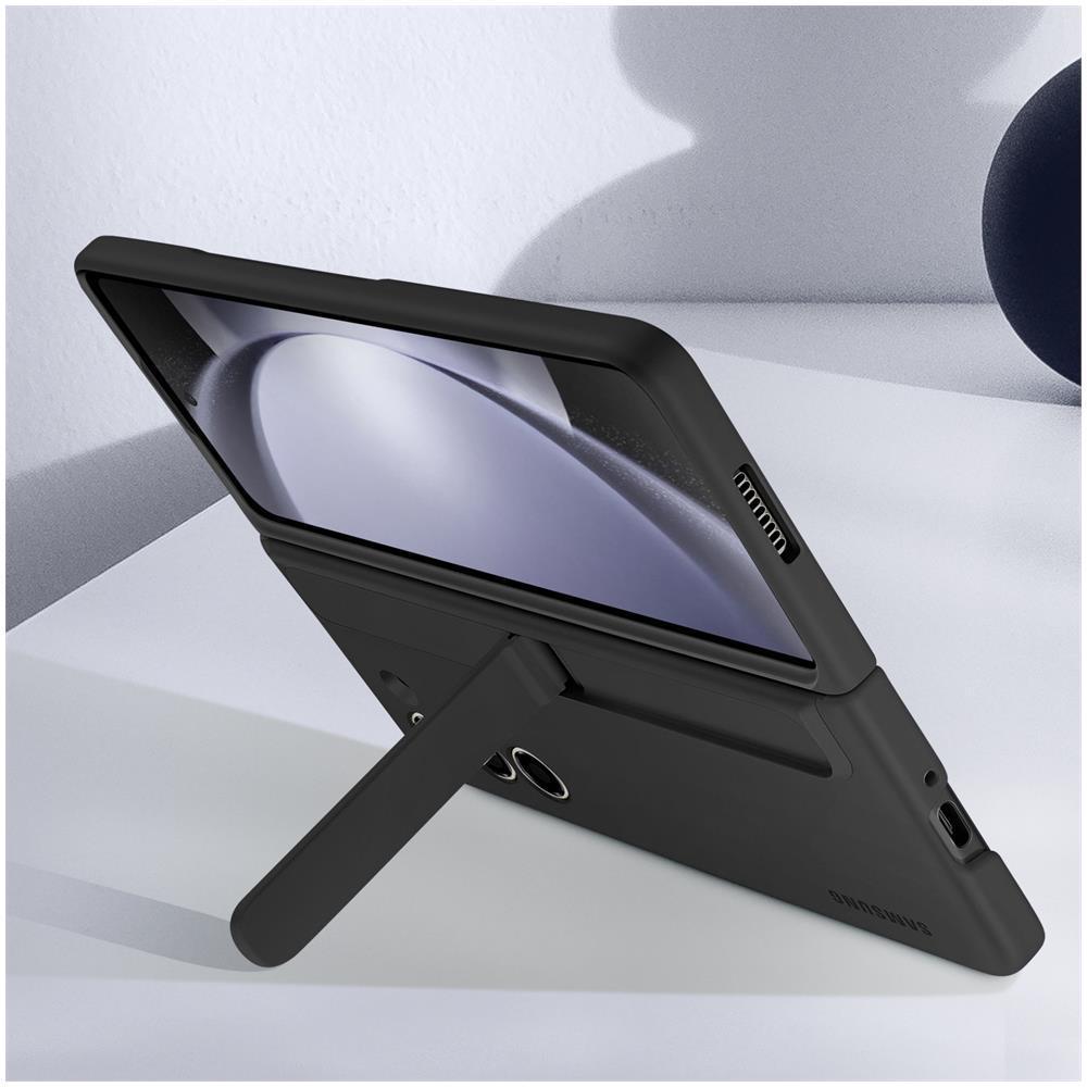 Cover Originale Z Fold5 Standing Case With Strap Graphite - Foto 5