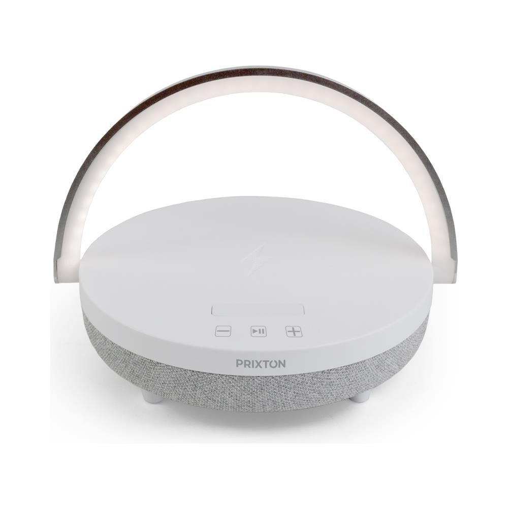 Lampada da Tavolo Led con Speaker da 10 Watt e Caricatore Wireless Touch Control 3 Livelli di Illuminazione Regolabili Colore Bianco - Foto 1