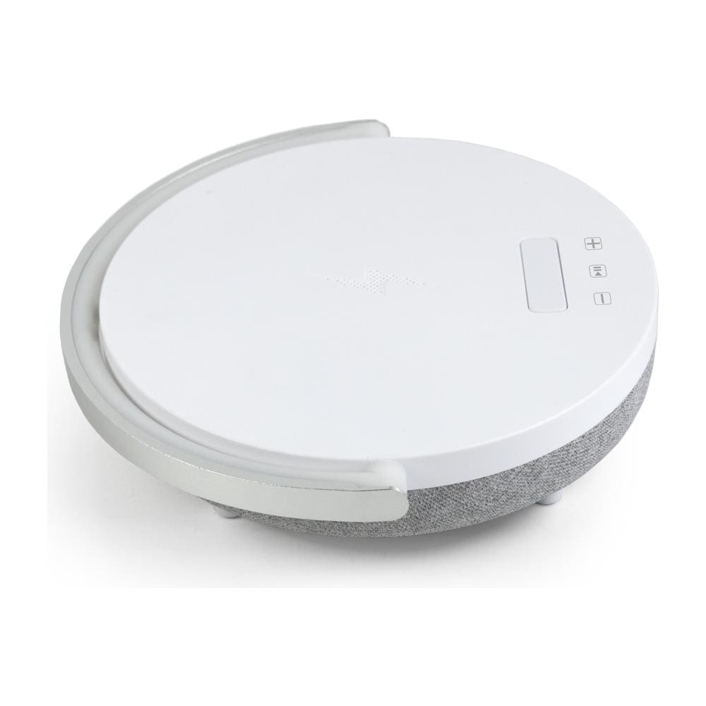 Lampada da Tavolo Led con Speaker da 10 Watt e Caricatore Wireless Touch Control 3 Livelli di Illuminazione Regolabili Colore Bianco - Foto 2