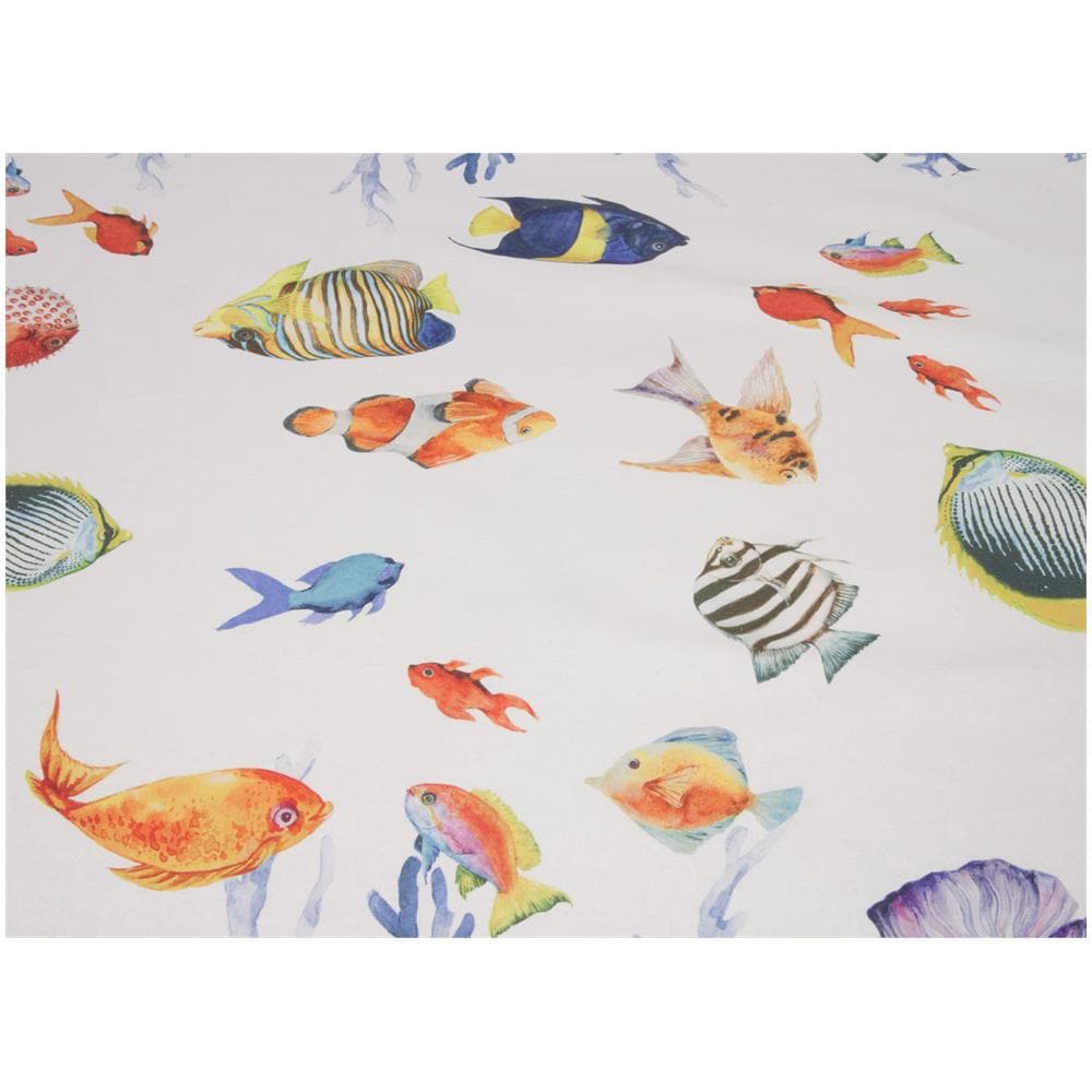 Tovaglia Copritavolo Cucina In 100% Cotone Stampa Digitale Disegno Oceano 140x240 Blu - Foto 5