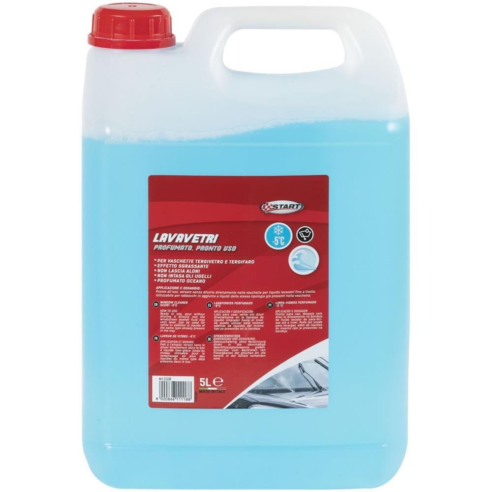 Lavavetri Profumato Ocean - Capienza 5 Litri - Per Vaschette Tergivetro E Tergifaro - Effetto Sgrassante - Foto 1