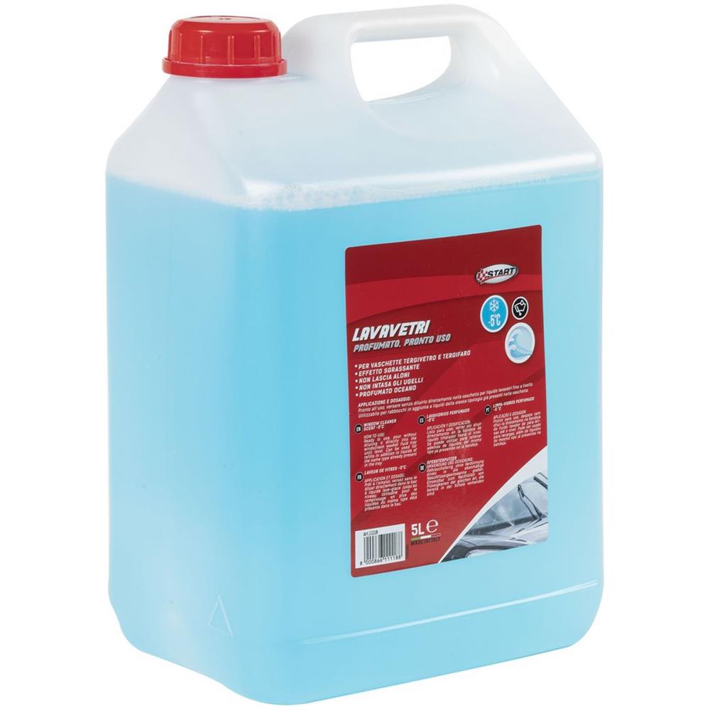 Lavavetri Profumato Ocean - Capienza 5 Litri - Per Vaschette Tergivetro E Tergifaro - Effetto Sgrassante - Foto 2