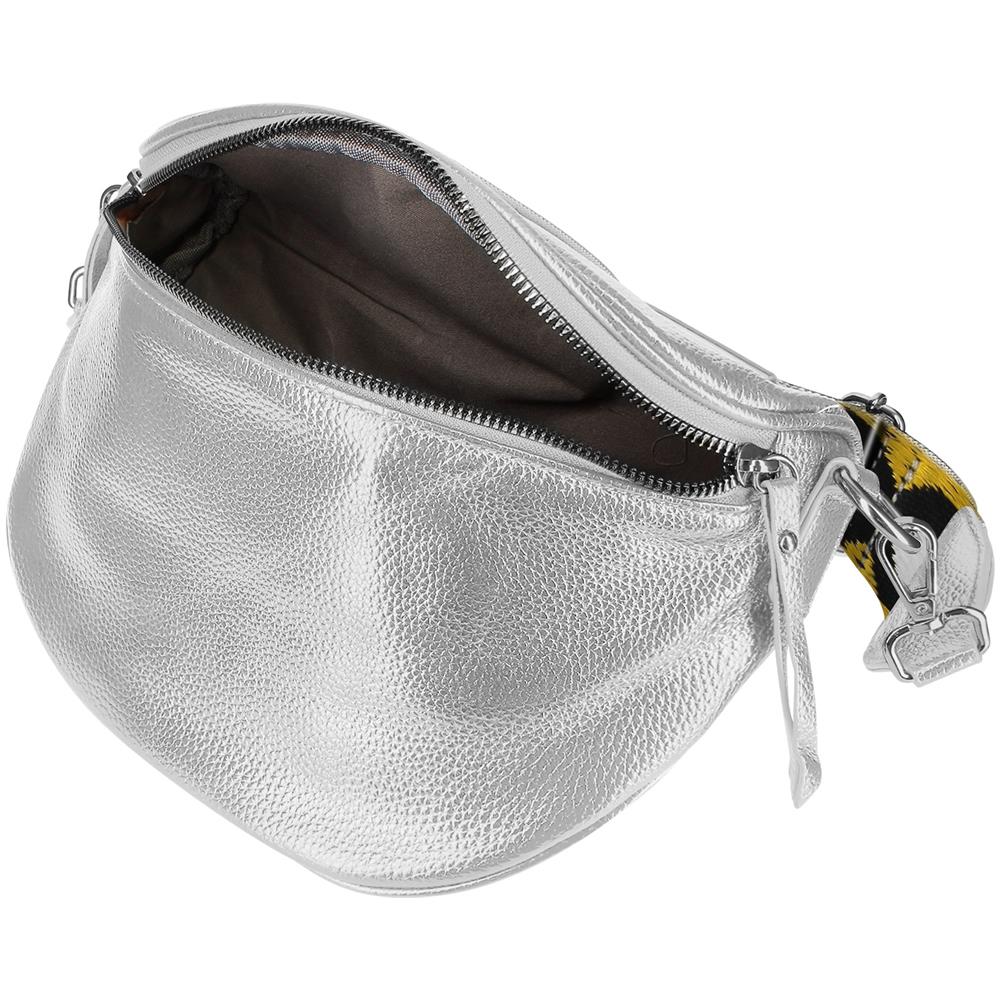 Marsupio Con Tracolla Stampa Geometrica, Argento - Foto 2