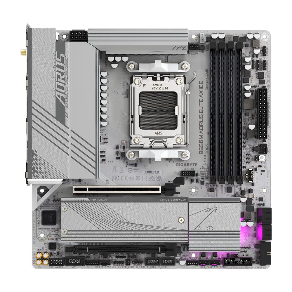 Scheda Madre Aorus ELITE AX Socket AMD AM5 Chipset B650 ATX - Foto 2