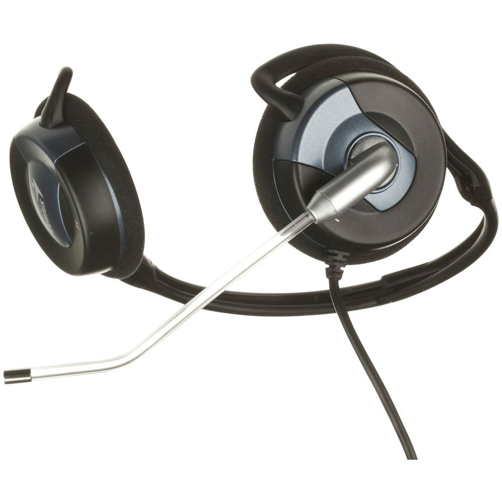 Cuffie con Microfono per PC Connessione Cavo Nera e Blu 1.8 m - Foto 2