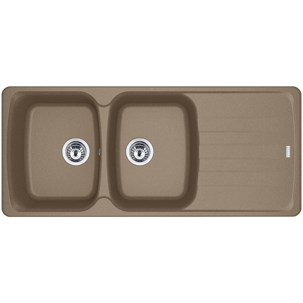 Lavello Fragranite Da Incasso AZG621 2 Vasche Gocciolatoio Colore Oyster - Foto 1