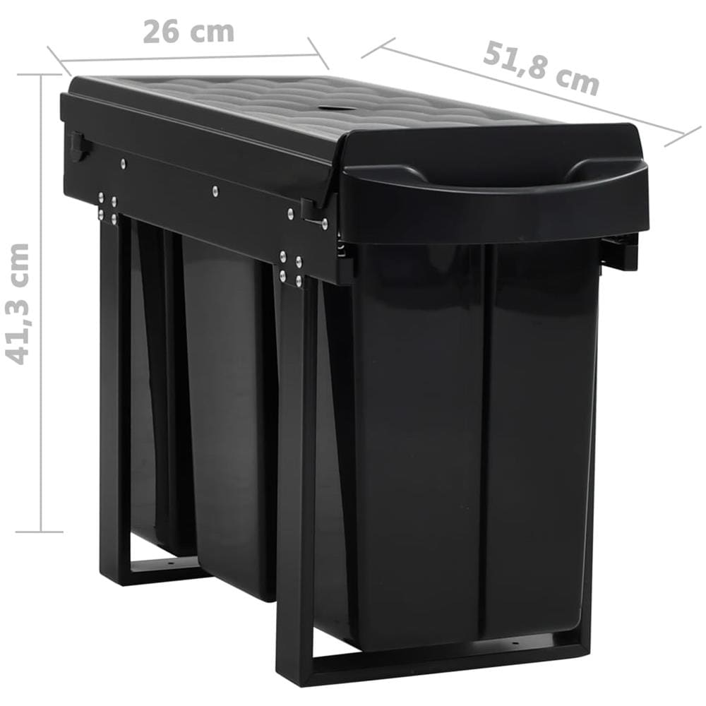 Cestino Estraibile per Mobile Cucina Chiusura Ammortizzata 36L - Foto 7