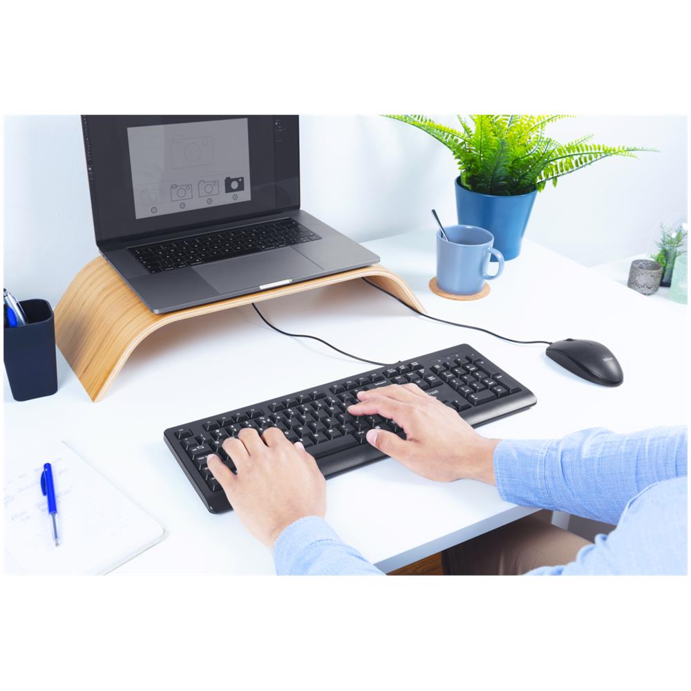 Tastiera USB 23884 (Layout Tedesco) Colore Nero - Foto 2